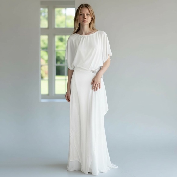 YIGAL AZROUËL | NWT White Maxi Dress for Women Size 6 Medium - Picture 3 of 16